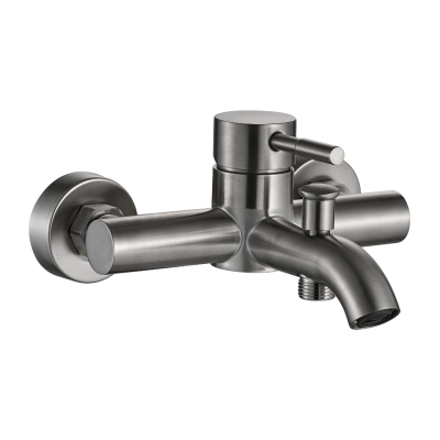 Смеситель для ванны OLIVE’S Economy AKERO кругл. нержавеющая сталь (AK11201) фото в интернет-магазине Русалия