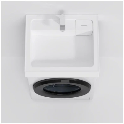 M85AWCC0602WG X-Joy, Раковина над стиральной машиной, литьевой мрамор, 60 см, белый глянец Am.Pm фото в интернет-магазине Русалия