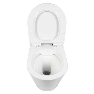 BOND F03-10 Унитаз подвесной безободковый с сиденьем с микролифтом фото в интернет-магазине Русалия