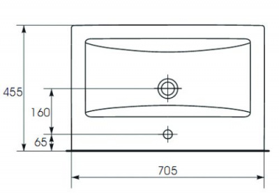 Раковина Como 70 UM-COM70/1 Cersanit фото в интернет-магазине Русалия