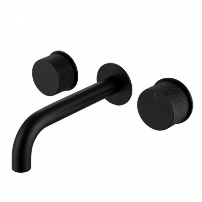 Смеситель ABBER Wasser Kreis AF81122B для раковины скрытого монтажа, черный матовый фото в интернет-магазине Русалия