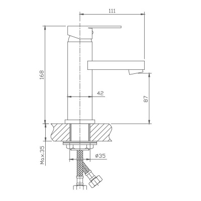 Смеситель для раковины Haiba (HB1002) фото в интернет-магазине Русалия