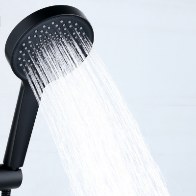 BOND B01-8888 Черная душевая стойка с тропическим душем без смесителя фото в интернет-магазине Русалия