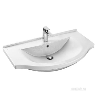 Раковина Santek Эльбрус 90 отверстие под смеситель 1WH110790 фото в интернет-магазине Русалия
