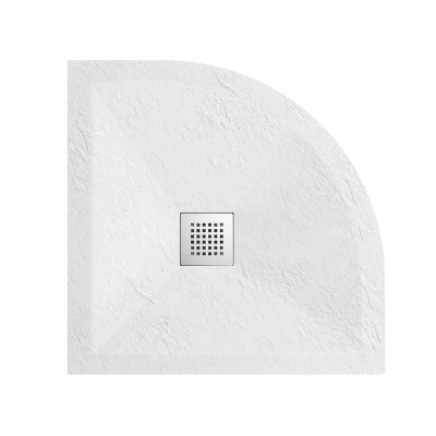 Поддон каменный полукруг белый (100*100*2,5) Strong GR-S1100100 Grossman фото в интернет-магазине Русалия