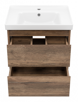 Тумба Dallas 60 подвесная с раковиной Dreja Grace 60 Brevita фото в интернет-магазине Русалия