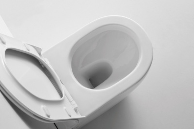 Унитаз приставной безободковый с сиденьем микролифт 3176 Ceramalux фото в интернет-магазине Русалия