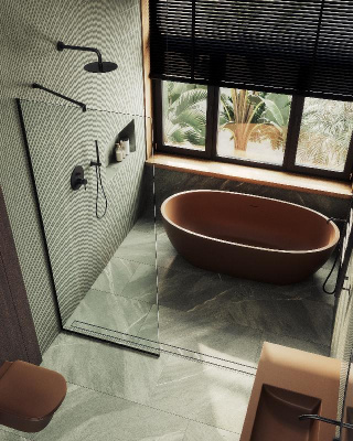 Душевая перегородка в узком  профиле 1950*690 Стекло 8 мм Бесцветное MGD-701-6у Maybah Glass фото в интернет-магазине Русалия