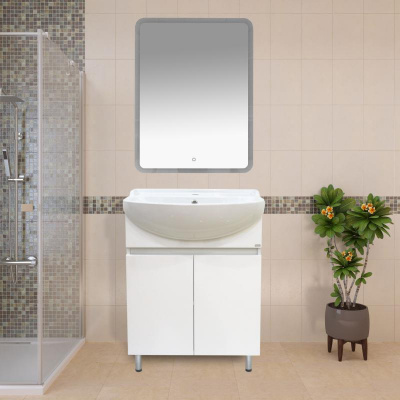 Тумба Амур 60 с раковиной Ekokerama Sonata 60 Misty фото в интернет-магазине Русалия