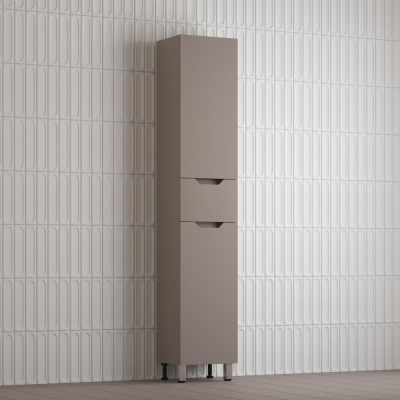 Пенал "Остин" 360 см напольный 1 ящик тауп темный эмаль PLUS фото в интернет-магазине Русалия