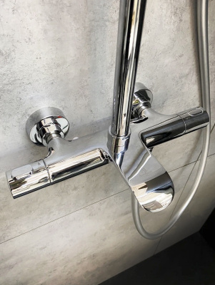 Душевая система с термостатом AltroBagno Costanza 030412 Cr AltroBagnoCostanza030412Cr фото в интернет-магазине Русалия