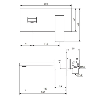 530260500 Gala, встраиваемый смеситель для раковины, розовое золото Damixa фото в интернет-магазине Русалия