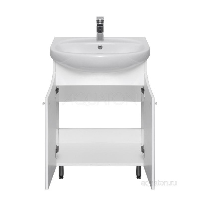 Тумба под раковину AQUATON Минима Н 65 белый 1A104201MN010 фото в интернет-магазине Русалия