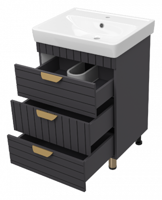 Тумба Gloster 60 с раковиной Dreja Q 60 Brevita фото в интернет-магазине Русалия