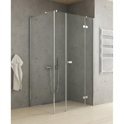 Душевое ограждение NEW TRENDY REFLEXA PLUS R 110x100x200 EXK-5097 (хром) фото в интернет-магазине Русалия