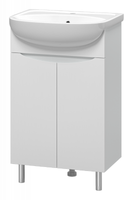 Тумба Смайл 50 с раковиной Керамин Рива 50 Misty фото в интернет-магазине Русалия