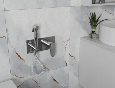 Смеситель с гигиеническим душем встраиваемый DK Rhein Marx (DA1394501) фото в интернет-магазине Русалия