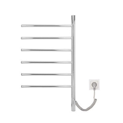 Полотенцесушитель электрический Vincea VTD-1S2CE 43х80, хром, таймер фото в интернет-магазине Русалия