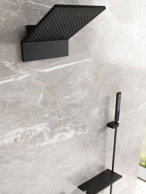 Душевой комплект Futura VSFW-2F11TMB термостатический встраиваемый, 3 режима, черный Vincea фото в интернет-магазине Русалия