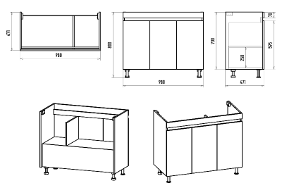 Тумба Енисей 100 с раковиной Misty Алиса 100 Misty фото в интернет-магазине Русалия