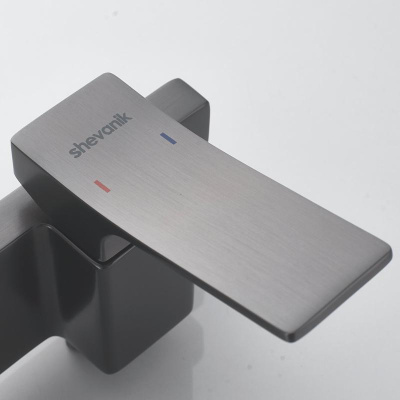 Гигиенический душ со смесителем Shevanik S6105T-1, оружейная сталь фото в интернет-магазине Русалия