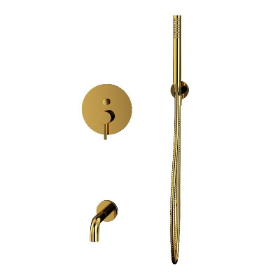 Система для ванны скрытого монтажа WHITECROSS Y YSET06GL (золото) фото в интернет-магазине Русалия