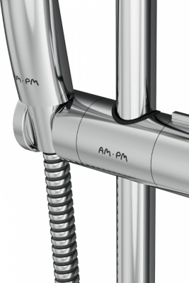 F0190000 Gem душ.комплект: ручн.душ 1 ф-ция d 110 мм, штанга 700, шланг 1 750 мм, хром, шт. фото в интернет-магазине Русалия