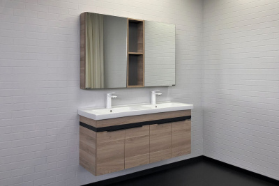 COMFORTY. Зеркало-шкаф "Дуэт-50" дуб натуральный фото в интернет-магазине Русалия