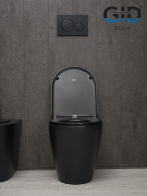 Унитаз приставной Gid TRS-263BM 62212Y черный матовый 56x36x41 фото в интернет-магазине Русалия