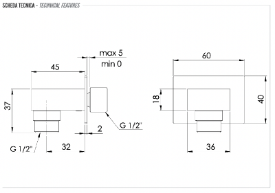 Шланговое подключение для душа Remer 309W фото в интернет-магазине Русалия