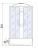 Душевая кабина NARA LIGHT 90/44 MT 90*90*210 10000003575 River фото в интернет-магазине Русалия