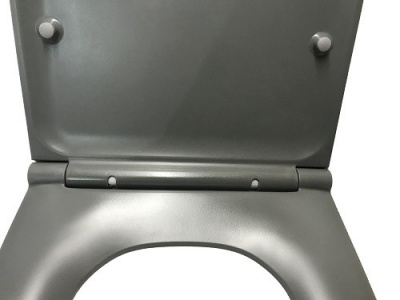 Унитаз подвесной с сиденьем микролифт 2197MG Grey темно-серый матовый CeramaLux фото в интернет-магазине Русалия