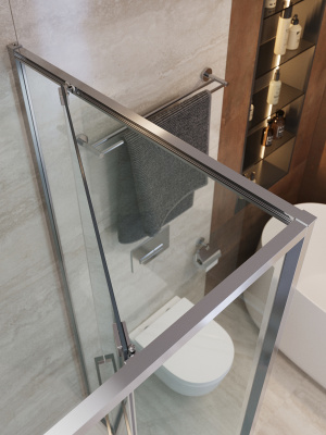 Душевой уголок CEZARES LUX-AH-FS-11-120/80-C-CR фото в интернет-магазине Русалия