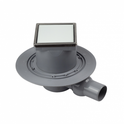 Точечный трап Pestan Confluo Standard 10х10 Dry White Glass  (13000104) фото в интернет-магазине Русалия