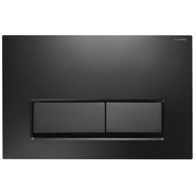 Кнопка смыва AZARIO NEW двойная, пластик, черный матовый (AZ-015.04) фото в интернет-магазине Русалия
