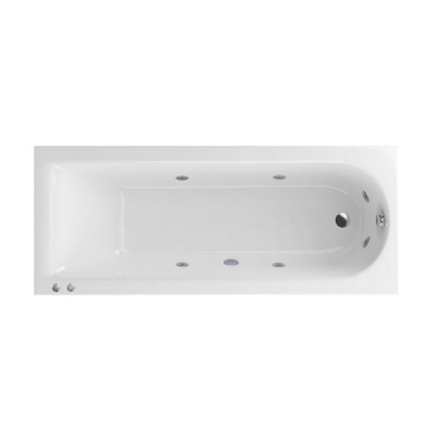 Ванна EXCELLENT Aurum Slim 150x70 "HYDRO" (хром) фото в интернет-магазине Русалия