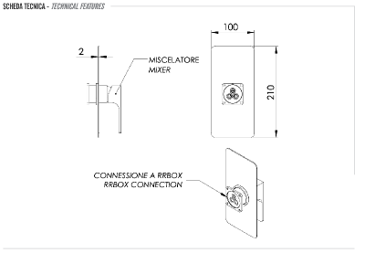 Смеситель для душа Remer Absolute AU30KBNO, чёрный матовый фото в интернет-магазине Русалия