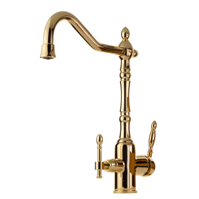 Смеситель для кухни под фильтр Venezia 30639 золото Veragio фото в интернет-магазине Русалия