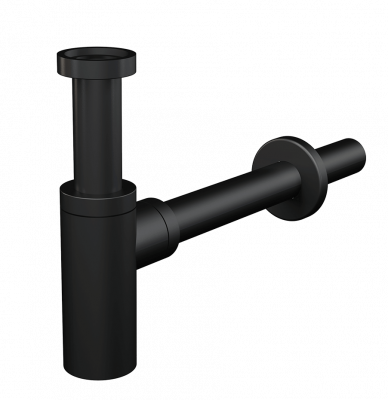 Сифон для умывальника DN32 DESIGN цельнометаллический, круглый A400BLACK AlcaPlast фото в интернет-магазине Русалия