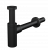 Сифон для умывальника DN32 DESIGN цельнометаллический, круглый A400BLACK AlcaPlast фото в интернет-магазине Русалия