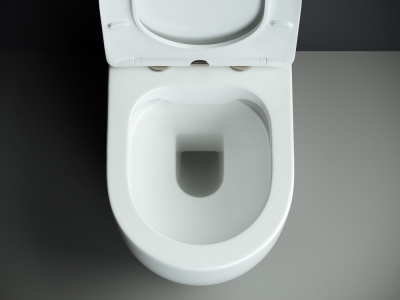 Унитаз компакт безободковый MIA CN1801 с сиденьем микролифт Ceramica Nova фото в интернет-магазине Русалия