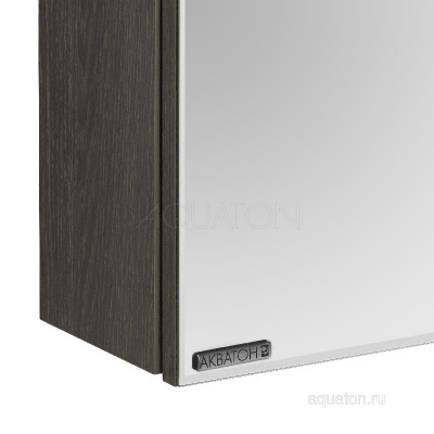 Зеркальный шкаф AQUATON Стоун 60 грецкий орех 1A231502SXC80 фото в интернет-магазине Русалия