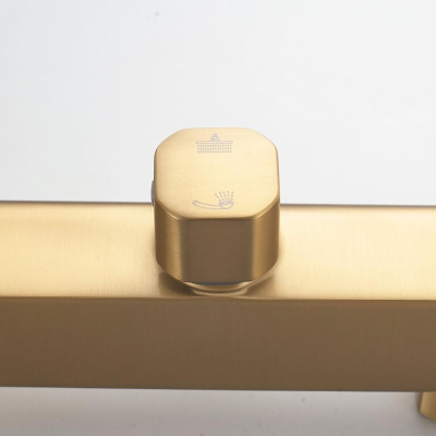 Душевая система Shevanik S9936G, золотой сатин фото в интернет-магазине Русалия