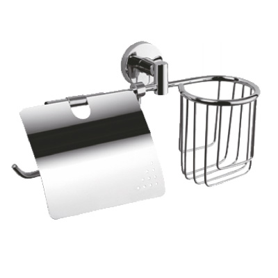 Держатель для туалетной бумаги Haiba HB1703-1, хром фото в интернет-магазине Русалия