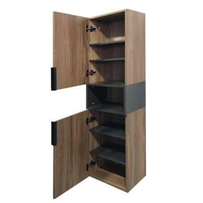 COMFORTY. Шкаф-колонна  "Штутгарт-40" дуб тёмно-коричневый фото в интернет-магазине Русалия