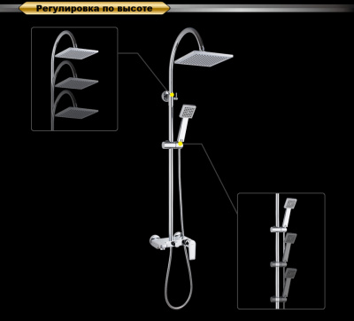 Душевая система DK Rhein Lessing (DA1323701C05) фото в интернет-магазине Русалия