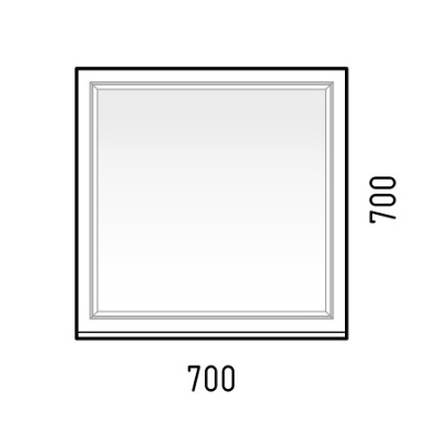 Зеркало с полкой "Каролина 70" Corozo фото в интернет-магазине Русалия