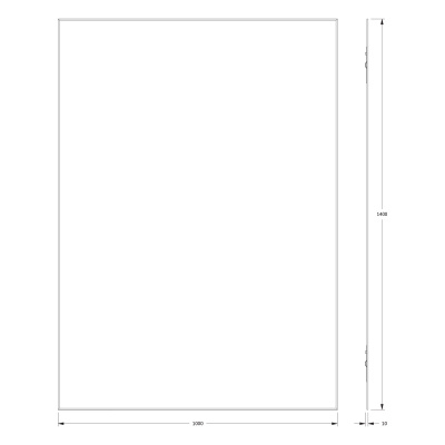 Зеркало настенное с фацетом Standard EVOFORM 100x140 см, BY 0252 фото в интернет-магазине Русалия