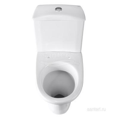 Унитаз - компакт с сиденьем Вест белый 1.P201.8.S00.00B.F Santeri фото в интернет-магазине Русалия