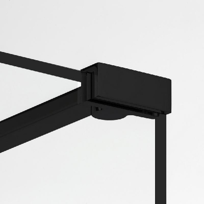 Душевое ограждение NEW TRENDY NEW MODUS BLACK 140x90x200 EXK-5647 (черный) фото в интернет-магазине Русалия